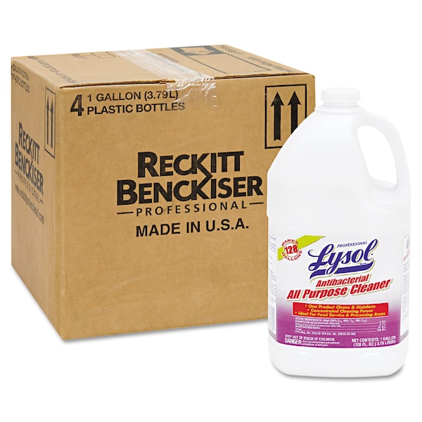 Limpiador multiusos Lysol, envase de 1 galón, sin aroma, paquete de 4 - RAC74392