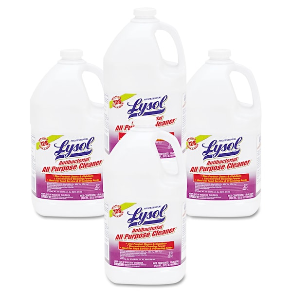 Limpiador multiusos Lysol, envase de 1 galón, sin aroma, paquete de 4 - RAC74392
