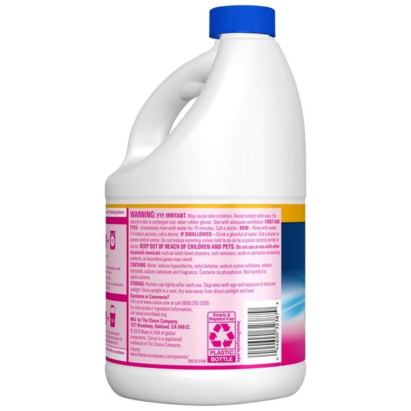 Cloro Clorox Fragancia Prado Fresco Splash-Less 77 oz - 32387