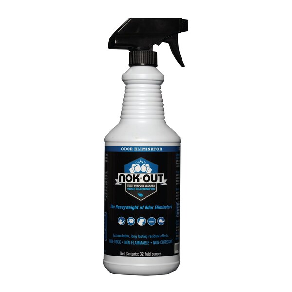 Nok-Out NOK OUT Eliminador de olores y limpiador multiusos, 32 oz líquidos - NO-32-12