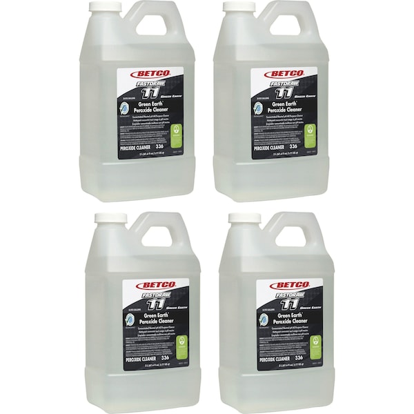 Limpiador de peróxido Green Earth - Líquido concentrado - 67.6 fl oz - Fragancia de menta fresca, PK 4 - 3364700CT