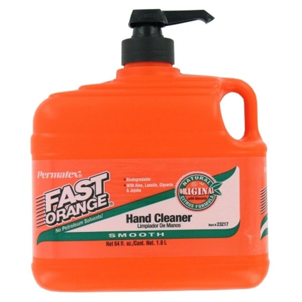 Limpiador de manos de cítricos naturales Fast Orange Permatex de 0.50 galones - PE309441