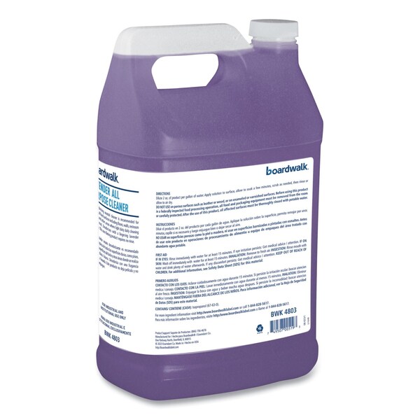 Limpia todo propósito Boardwalk, aroma a lavanda, botella de 128 oz, paquete de 4