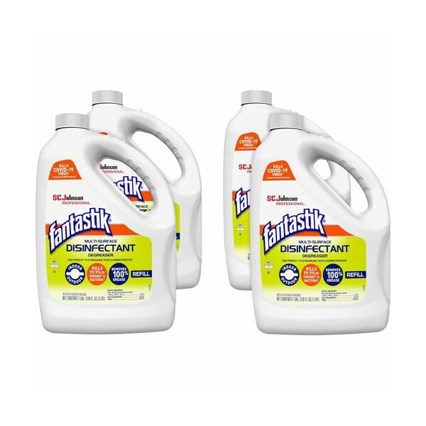 Limpiador Multi-Superficie Fantastik Sc Johnson, 128 oz/1 Galón, GN, 4PK - SJN311930CT
