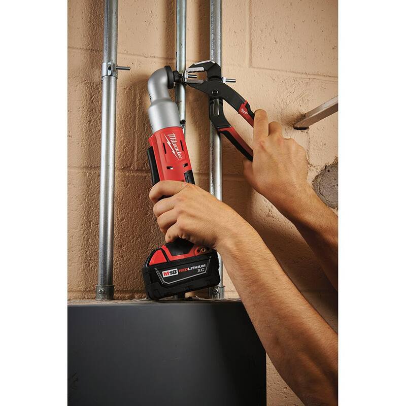 Milwaukee M18 18V Lithium-Ion Inalámbrico de 1/4 de pulgada con Ángulo Recto de Impacto de Dos Velocidades (Sólo la Herramienta) - 2667-20