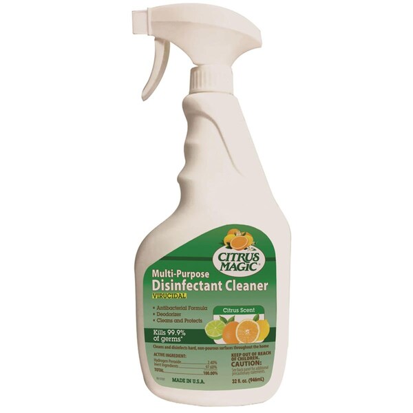 Limpiador de 32 oz con aroma a cítricos y peróxido de hidrógeno en spray líquido, paquete de 6 unidades