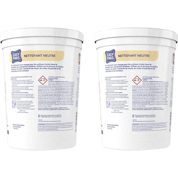 Diversey EasyPaks Limpiador Neutro, Envase, Bosque de Pinos, 2 PK - DVO990653CT