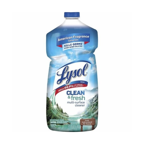 Lysol LYSOL 78630, Limpiador multi-superficie fresco y limpio, aroma a aire fresco de Adirondack, botella de 40 oz - RAC78630