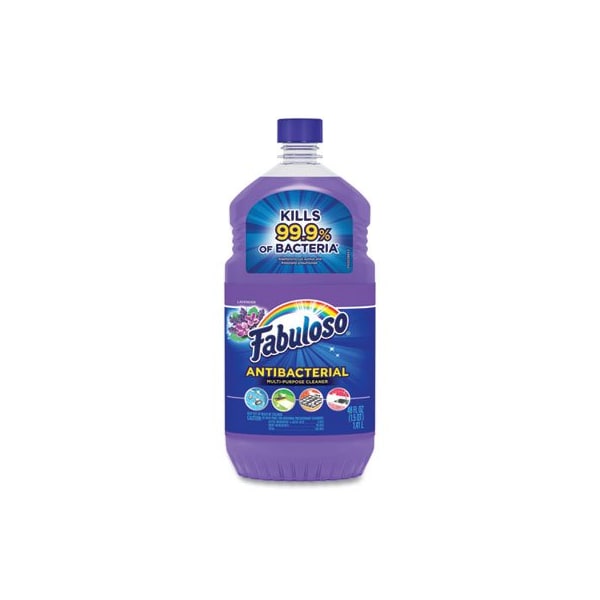 Limpiador multiusos antibacteriano Fabuloso, aroma a lavanda, botella de 48 oz, paquete de 6 - 98573