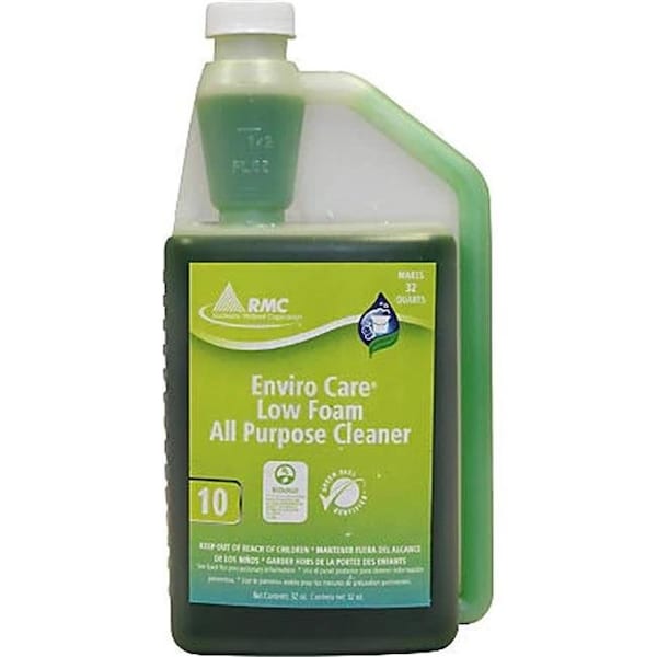 Rochester Midland RCM11822014 Limpiador multiusos de baja espuma Enviro Care de 32 oz; amarillo verde - RCM11822014
