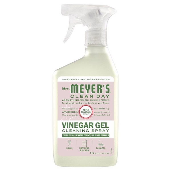 Mrs. Meyer's Clean Day Limpiador en gel concentrado con aroma a flor de manzano y vinagre en spray líquido de 16 oz - 11916