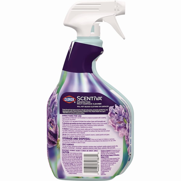 Limpiador multiusos Clorox Scentiva, Lavanda toscana y Jazmín, 32 oz, 9PK - 60523CT
