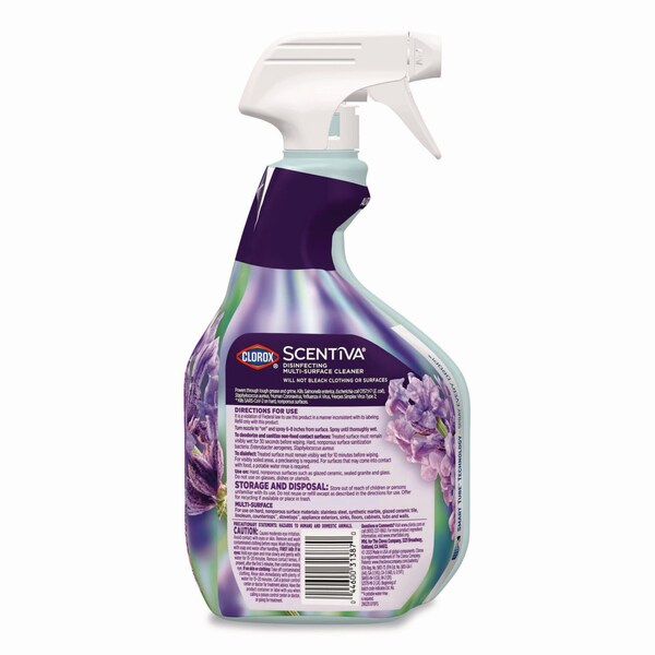 Limpiador multiusos Clorox Scentiva, Lavanda toscana y Jazmín, 32 oz, 9PK - 60523CT