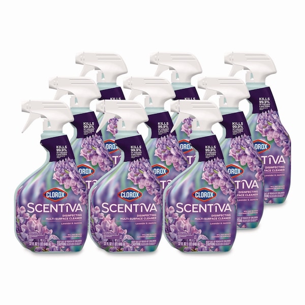 Limpiador multiusos Clorox Scentiva, Lavanda toscana y Jazmín, 32 oz, 9PK - 60523CT