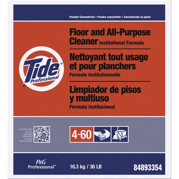Limpiador todo uso en polvo para piso, Tide, 36 lb, blanco