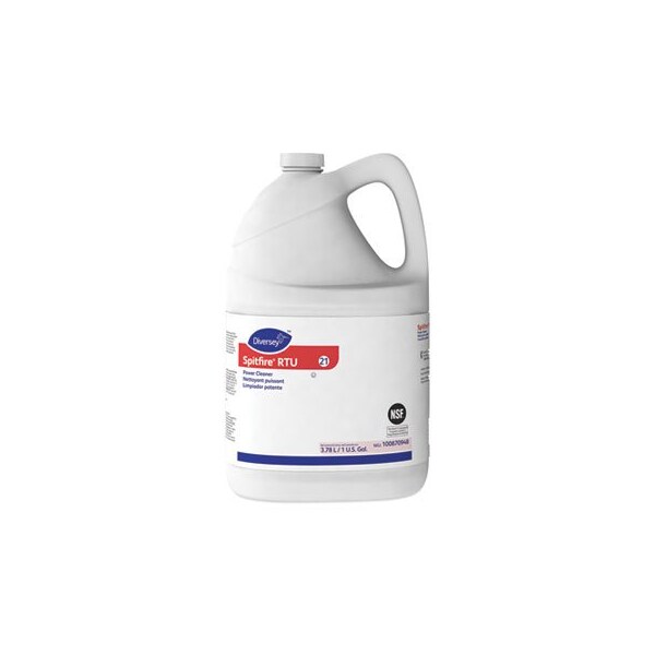 Johnson Diversey Diversey, Limpiador Potente Spitfire, Aroma de Pino Fresco, Contenedor de 3,78 L, Paquete de 4 - 100870948