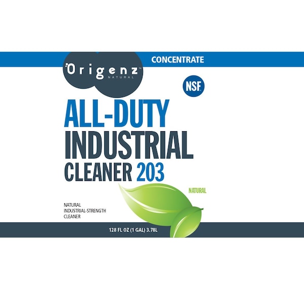 Limpiador Industrial Multiusos Origenz Natural 203 Concentrado; 4x1 Gal., 4PK - FPR75-HD-04X1-E725