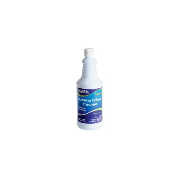 Limpiador en crema desincrustante Global Equipment - Caja de doce botellas de 1 cuarto - N052Q12