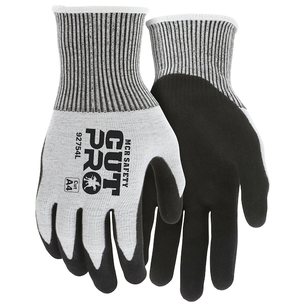 Guantes de seguridad Mcr, cubierta HyperMax de 13 ga, doble inmersión NF/SNF XXL, paquete de 12 - 92754XXL