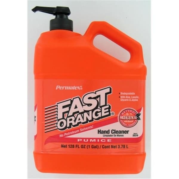 Permatex Limpiador de manos en loción con pómez Fast Orange de 1 galón 25219 - 686226252197