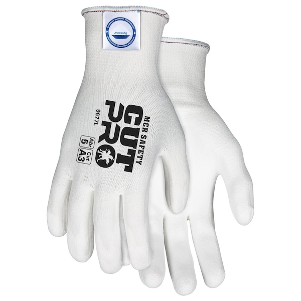 Guantes de seguridad Mcr, UltraTech DiamondTech Blanco, Blanco de PU XXL, 12 paquetes - 9677XXL