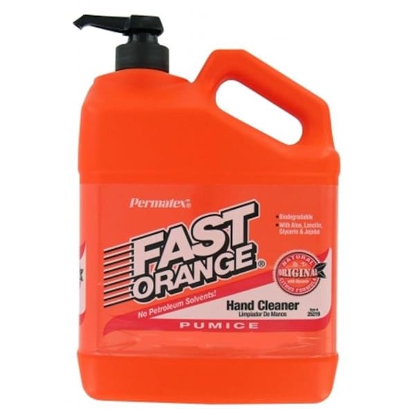 Permatex Limpiador de manos con loción de pómez Fast Orange de .50 galones 25217 - 686226252173