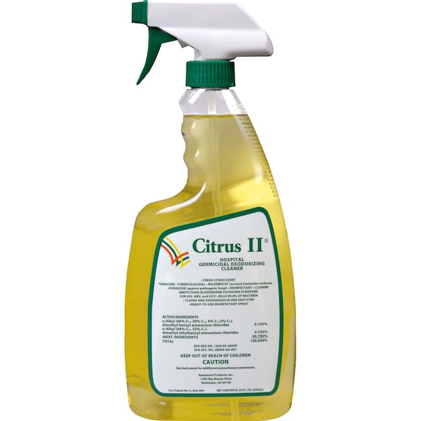 Limpiador desodorizante Citrus II, botella de spray gatillo, 22 oz, cítricos - CGDC046754