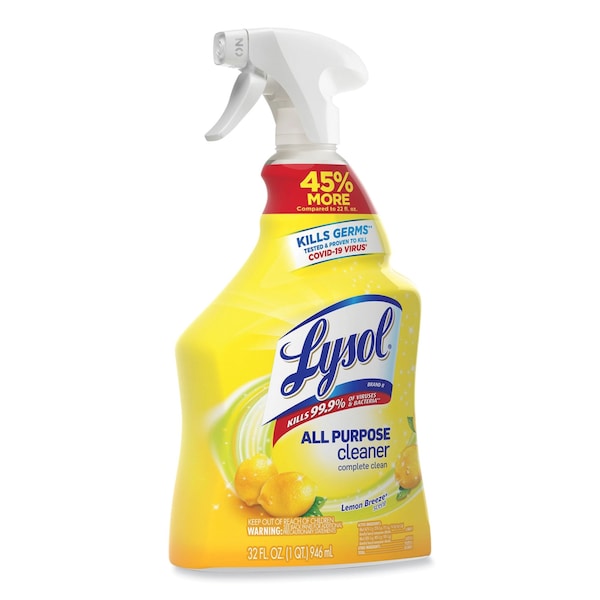 Limpiadores y Detergentes Lysol, Botella rociadora, 32 oz, Lemon Breeze® - 19200-75352