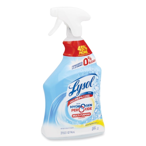 Lysol Limpiadores y Detergentes, Botella con Atomizador, 32 oz, Citrus Sparkle Zest, 9 paquetes - 19200-89289