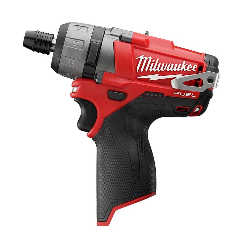 Milwaukee M12 FUEL 12V Destornillador inalámbrico sin escobillas de iones de litio de 1/4 pulgadas Hex 2 velocidades (herramienta solamente) - 2402-20