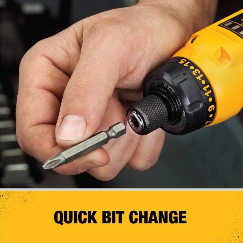 Destornillador inalámbrico giratorio DEWALT 8V MAX con mango ajustable, (1) batería de 1.0Ah, cargador y bolsa - DCF680N1