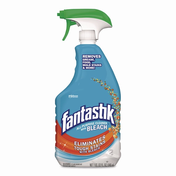 Fantastik Max Limpiador Multiusos con Blanqueador, Fragancia Fresca, Botella de 32 oz - 308685