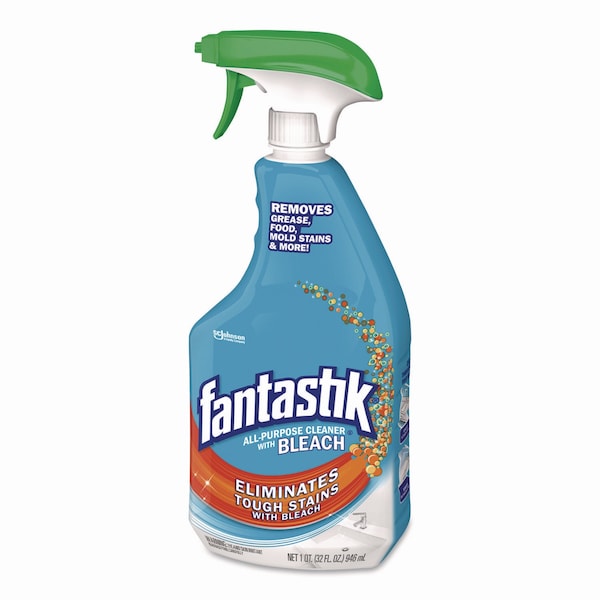 Fantastik Max Limpiador Multiusos con Blanqueador, Fragancia Fresca, Botella de 32 oz - 308685