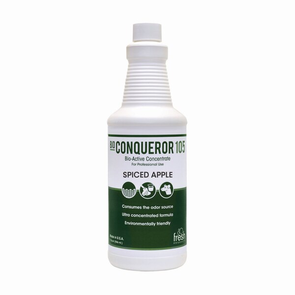 Limpiador/desodorizante todo uso Terminator, aroma a manzana picante, paquete de 12 botellas de 32 oz - 105Q-F-000I012M-01