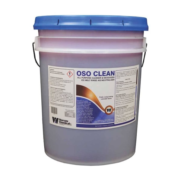 Limpiador multiusos y desodorizante Oso Clean con eliminador de hielo, aroma a lavanda, cubeta de 5 galones