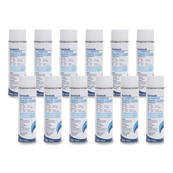 Limpiadores y Detergentes en Aerosol sin Fragancia, Pack de 12 - BWK342ACT