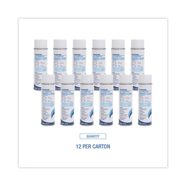 Limpiadores y Detergentes en Aerosol sin Fragancia, Pack de 12 - BWK342ACT