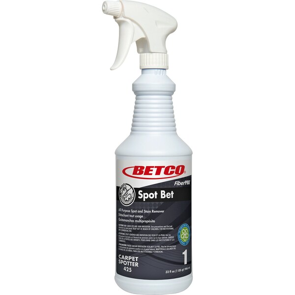 Removedor de manchas Betco, aroma a campo, pulverizador gatillo, 12 oz, CL, paquete de 12 - BET4251200