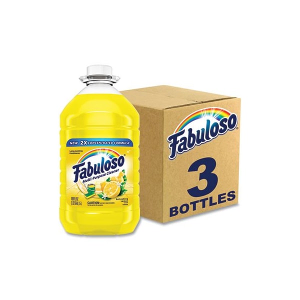 Fabuloso, Limpiador Multiusos con aroma a limón, Botella de 169 oz, paquete de 3 - 96987