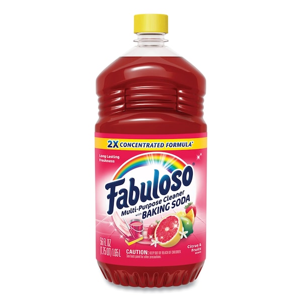 Fabuloso Limpiador Multiusos, Aroma Cítrico, Botella de 56 oz, Paquete de 6 - 153091