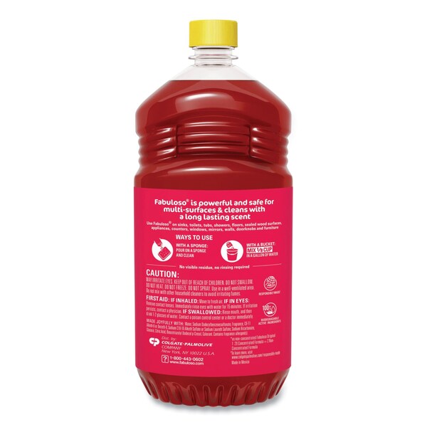 Fabuloso Limpiador Multiusos, Aroma Cítrico, Botella de 56 oz, Paquete de 6 - 153091