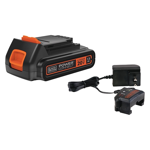 Black & Decker 20V MAX* Lithium Ion Battery + Charger - LBXR20CK