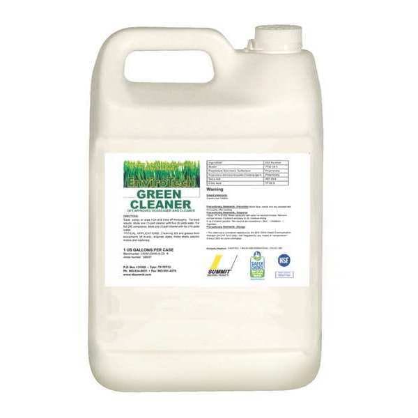 Summit Industrial Products Cleaner, Garrafa de 1 galón, Fragancia Fresca - ENVIROTECH GREEN CLEANER