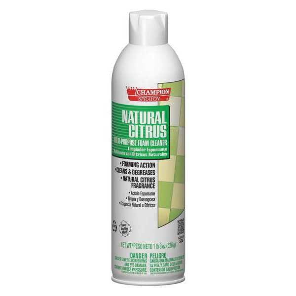 Limpiador en espuma en aerosol de cítricos Chase, 19oz, PK12, aerosol, cítricos, 12 PK - 438-5154