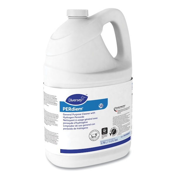 Diversey Limpiadores y Detergentes, Botella, Libre de Fragancia, 4 PK - 94998841