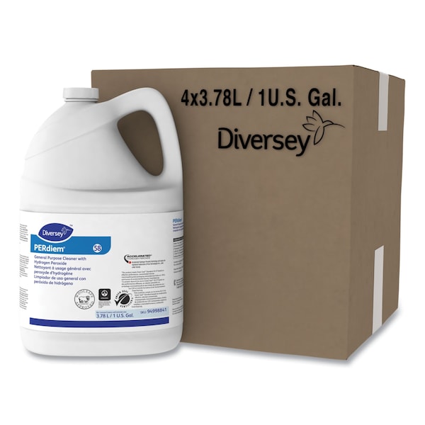 Diversey Limpiadores y Detergentes, Botella, Libre de Fragancia, 4 PK - 94998841