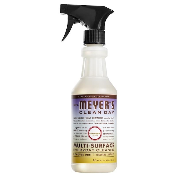 Limpiador líquido en aerosol para superficies múltiples con aroma a flor de la compasión de Mrs. Meyer's Clean Day 16 oz - 315779