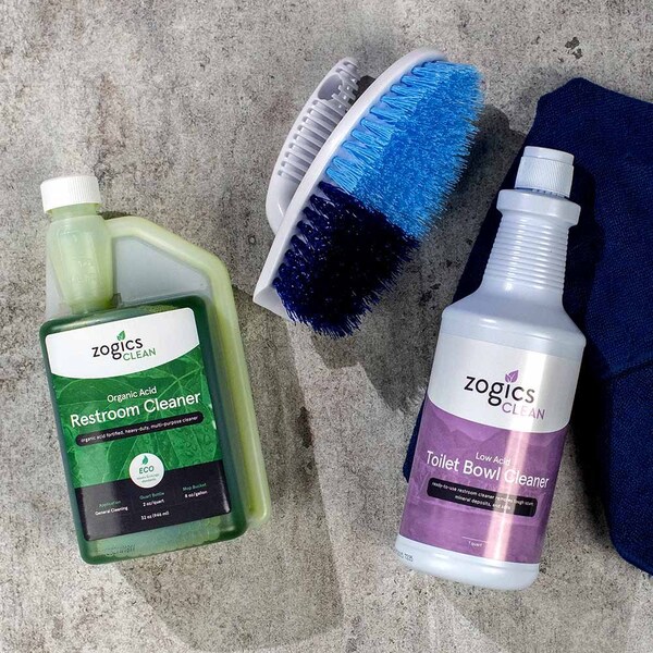 Limpiador de baños ácido orgánico Zogics, 32 oz - CLNREC32CN