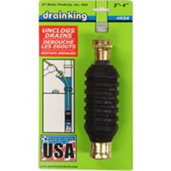 Gt Water Products H34 Drain Open&Cleaner, 0.75 In. - GT386524