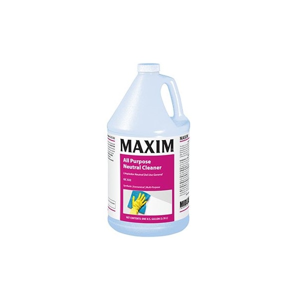 Limpiador neutro multiusos Maxim de Midlab 1 galón, aroma dulce, GC532, paquete de 4 - 053200-41